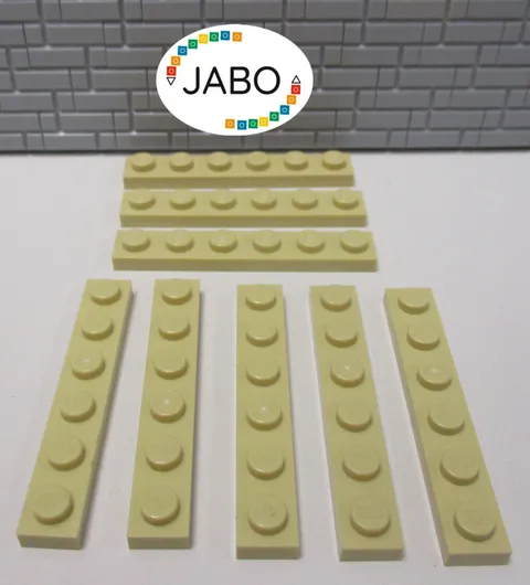 (J8/2/9) LEGO 8 x 3666 flat plate 1x6 tan