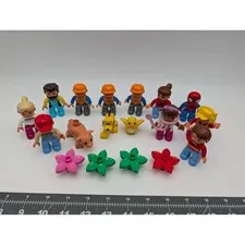 LEGO Duplo Figures Lot Spiderman Doc McStuffins Pluto Construction Flowers