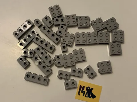 Lego Parts Lot Light Grey Bricks