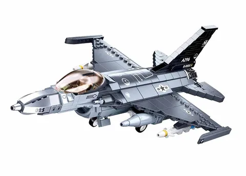 M38B0891 Model Bricks - F16C Falcon Fighter 521 Pieces, Multicolor