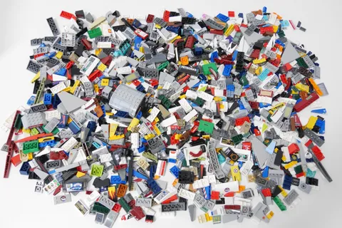 LEGO® Parts Bundle 1.4kg | Printed Roof Bricks | Slopes Kiloware