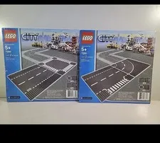 Lego City Crossroad and Curve 2pc 7280 And 7281