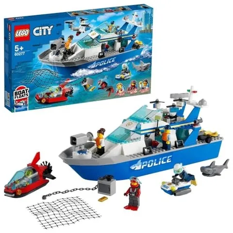 LEGO City Police Patrol Boat 60277 Toy Block Ocean Pretend