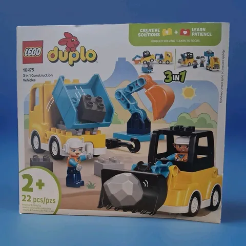 LEGO DUPLO 10475 Truck & Tractor Excavator Building Toy New-in-Box