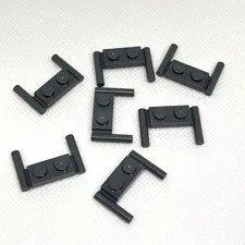 LEGO Parts - Dark Bluish Gray Plate 1 x 2 with Bar Handles - No 3839b - QTY 7