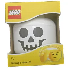 Lego Storage Head Skeleton Skull Small New in Box Halloween Brick Organization