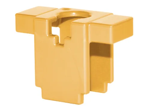 LEGO Pearl Gold Minifigure Armor Breastplate Rectangular (Minecraft) 19723 Used