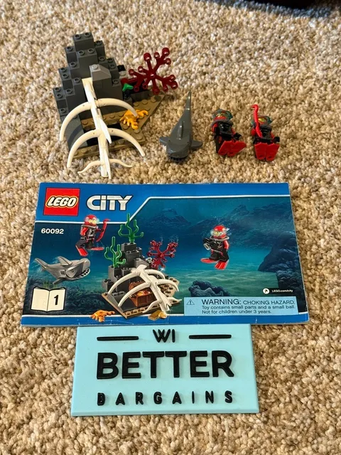Lego 60092 City Deep Sea Submarine Book one  with Instructions