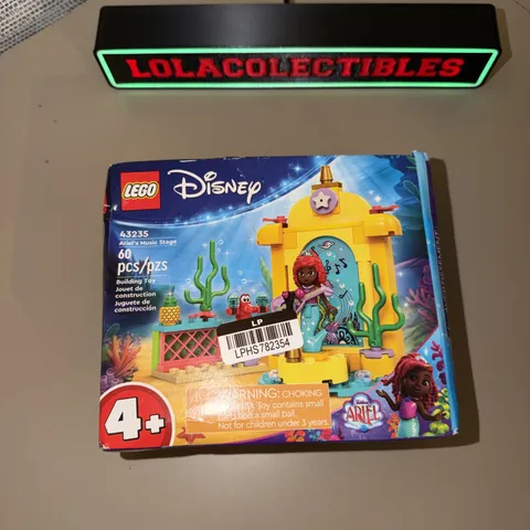 LEGO Disney Ariel's Music Stage 43235 60 Pieces 4+ Box Ariel & Sebastian