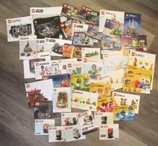 Lot of 48 Lego Instruction Manuals Booklets  Star Wars, Classic, Disney, Creator
