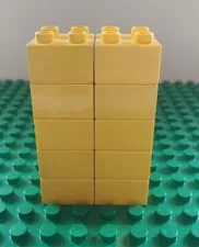 Lego Duplo Yellow 2x2 Brick Lot 10 Blocks Replacements A5