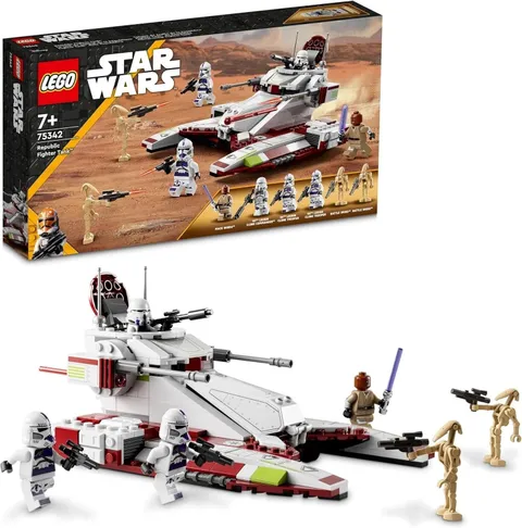 LEGO Star Wars: Republic Fighter Tank (75342) all 6 MINIFIGURES; MACE WINDU