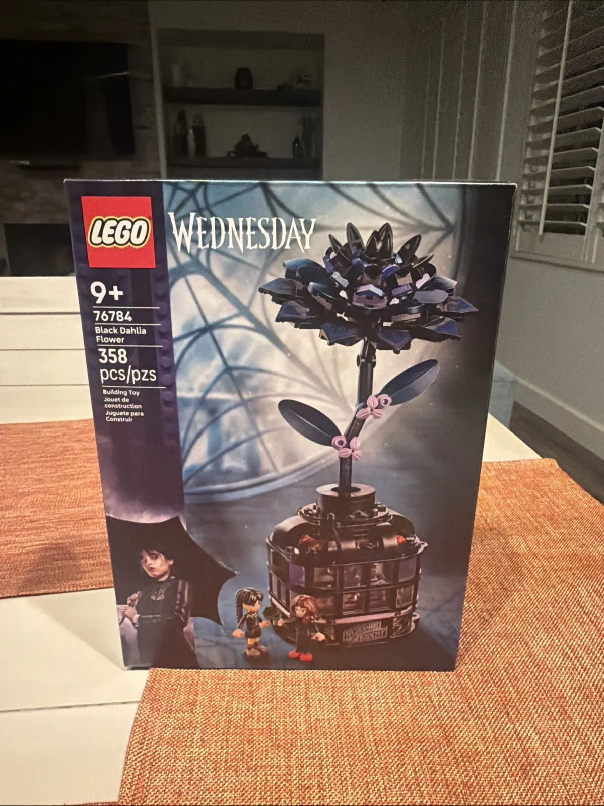 LEGO Wednesday Black Dahlia Flower Set with Minidolls, 76784 New And Sealed