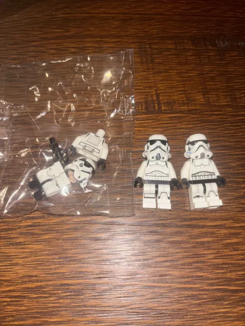 Set Of 3 New LEGO Minifigure - Star Wars - Imperial Stormtrooper - sw0585