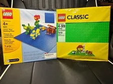 2x LEGO Classic 32 x 32 Stud 10-inch Baseplate Blue & Green 10700,620 Lot 2 New