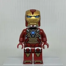 LEGO Marvel Iron Man 3 sh0073 Mark 17 Heartbreaker Armor Minifigure 76008 Note