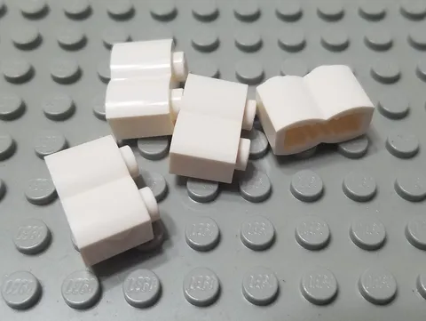 LEGO New Lot of 4 White 1x2 Creator Castle Log Brick Pieces