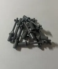 Lego 10x Minifigure Utensil Ski Ski Pole Rod 3L 90540 18745 New Dark Gray New