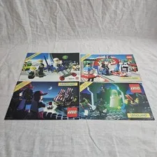 Vintage Lot Of 4 Legoland Lego Catalog Brochures Booklets Castle Pirates Space