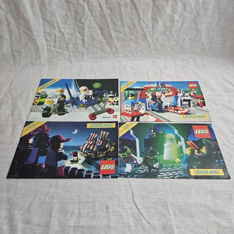 Vintage Lot Of 4 Legoland Lego Catalog Brochures Booklets Castle Pirates Space