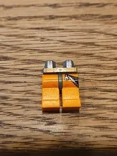 LEGO Minifigure Legs Orange with Zipper, Gray Hips