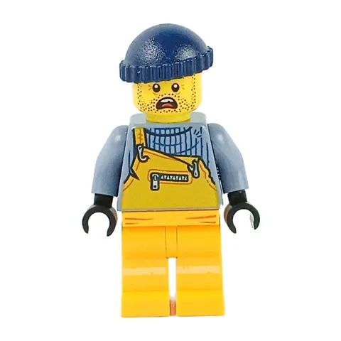 LEGO® Minifigure™ Jonas Jr. Light Orange Overalls Hidden Side hs008