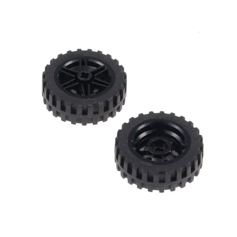 2x LEGO Technic Wheel Rim Black 43.2x14 30x14 6518544 56898 56904c01