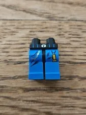 LEGO Minifigure Legs Black/Blue with Flashlight and Chain