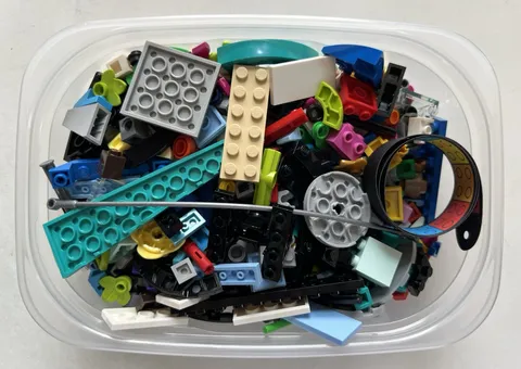LEGO Parts Lot Mixed Color Shape  Get All Parts In Photo Approx 9.5 oz Box #1