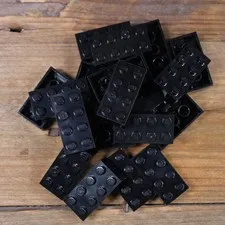 LEGO 3001 Black Brick 2 x 4 Qty 20 Used Wash and Sanitized