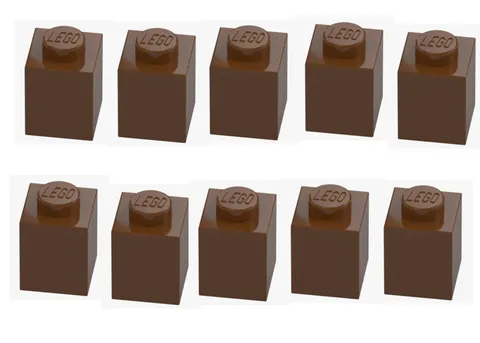 LEGO ® 10x brick 1x1 brown Reddish brown 3005 4211242 building block MOC spare parts