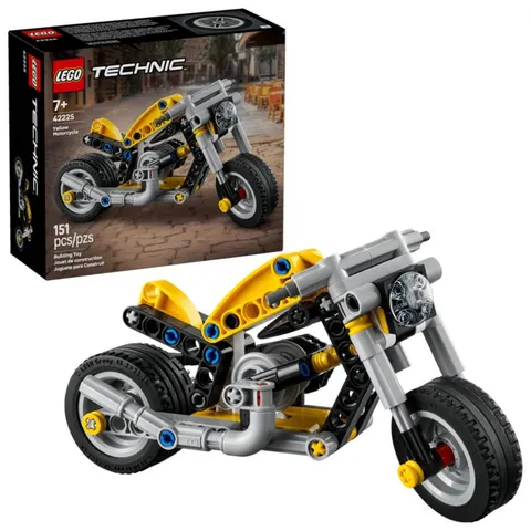 LEGO Technic  Yellow Motorcycle (151 Pieces) 42225 2026