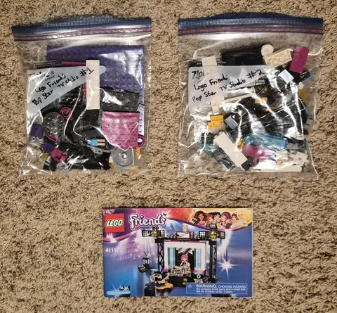 LEGO Friends Pop Star TV Studio 41117 Complete Set w/ Instruction Manual RETIRED