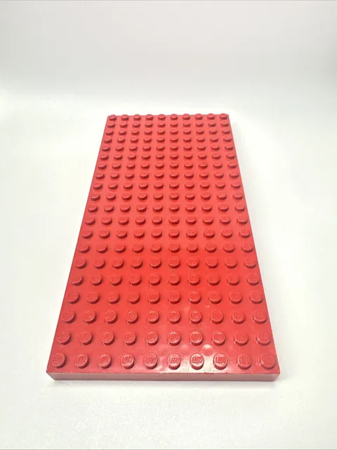 Vintage Lego Red 10x20 Building Brick Thick Plate Baseplate
