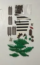 LEGO 6278 Parts Lot Cloth 2x Sail Mast Monkey Palm tree Ladders Gold Parrot Flag