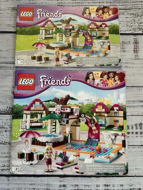 LEGO New Instruction 41008 FRIENDS Heartlake City Pool Manuals 1-2 Only