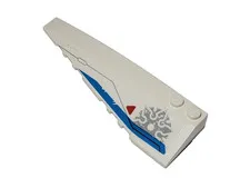 Lego Wedge 10x3 Left with Dark Azure Stripe From Set 70673 Shuricopter