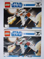 Lego Star Wars 7674 (Retired) V-19 Torrent Book 1 & 2 Instruction Manuals (A4)