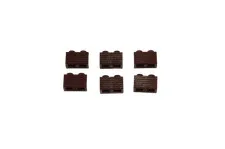 6 Lego® TRAIN Railway 9V RC 2x1 Brick with Grille Grill BROWN