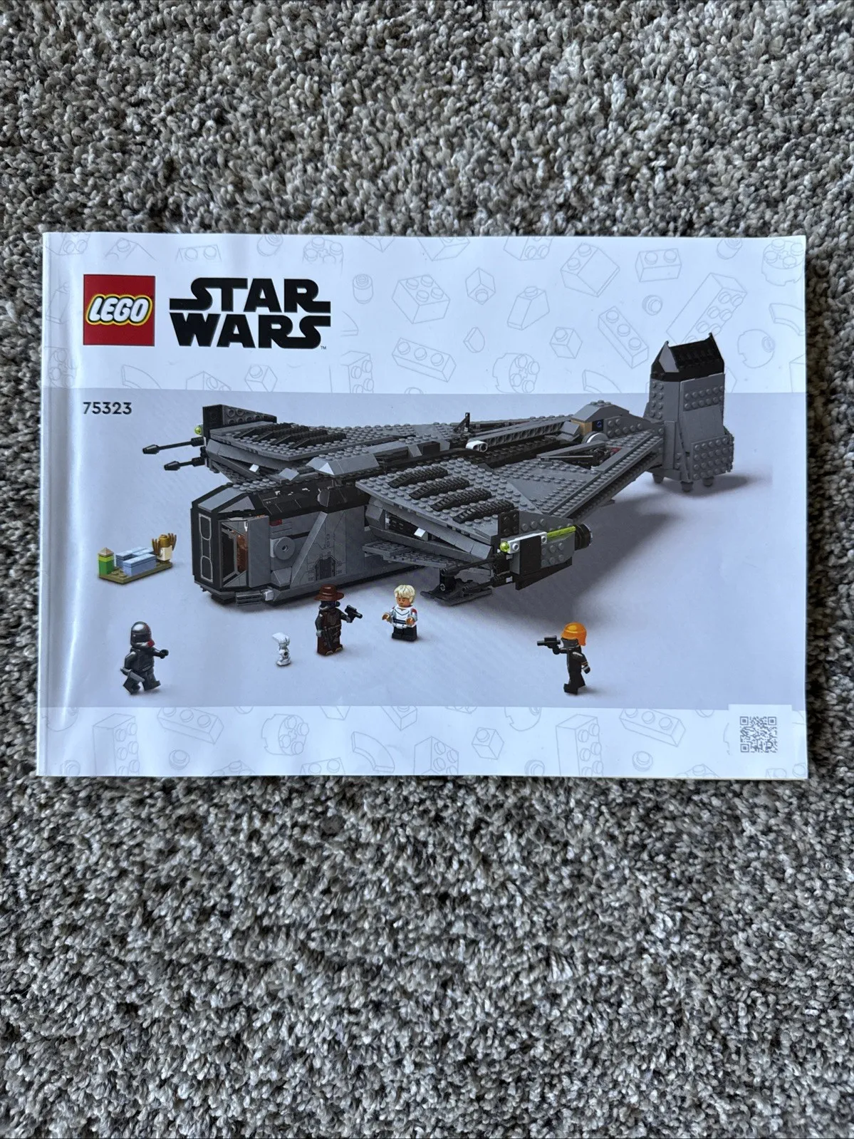 INSTRUCTION MANUAL ONLY- LEGO 75323 STAR WARS THE JUSTIFIER BUILD GUIDE BOOKLET