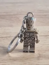 LEGO  MARVEL Guardians of Galaxy GROOT Minifigure Keyring Keychain 854291 