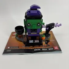 LEGO Halloween Witch BrickHeadz 40272 Build 100% Complete With Instructions