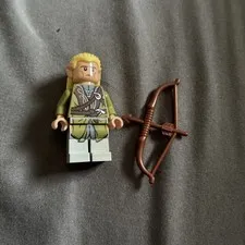 LEGO Olive Robe Legolas, Long Cheek Lines minifigure Lord of the Rings LOR015