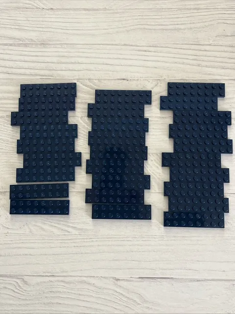 LEGO DARK BLUE LOT 28 PCS 2X8 PLATE VARIETY EARTH NAVY BLUE
