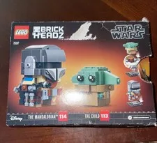 LEGO 75317 Brickheadz Star Wars The Mandalorian & the Child Set New Open Box
