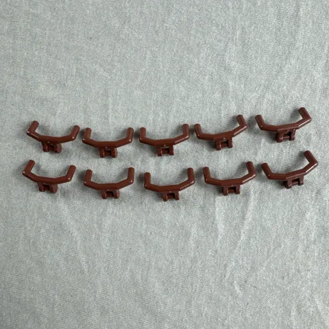 LEGO Parts - Brown Minifigure Utensil Handlebars Handle Bars 98397  Lot of 10