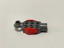 Lego 47501 47454 Dark Gray Red Replacement Add-on Pieces Parts