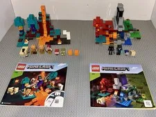 Lego 21168 21172  Minecraft Lot 2 Complete Sets The Warped Forest Ruined Portal