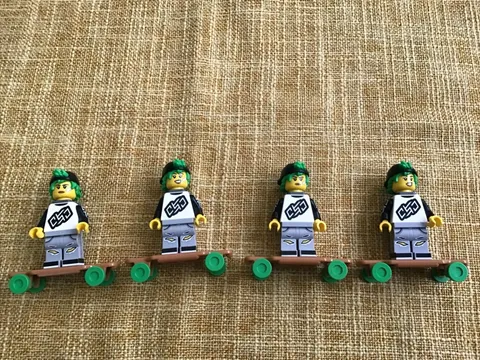 LEGO Series 27 Collectible Minifigures 71048 - Longboarder Lot Of 4