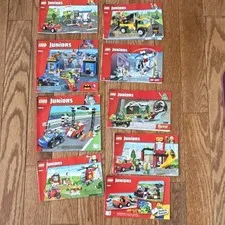 Variety of LEGO Juniors Illustrated Instruction Manual Booklets English Sets
